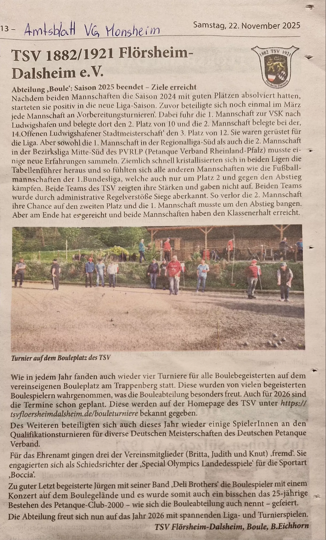 Amtsblatt VG Monsheim